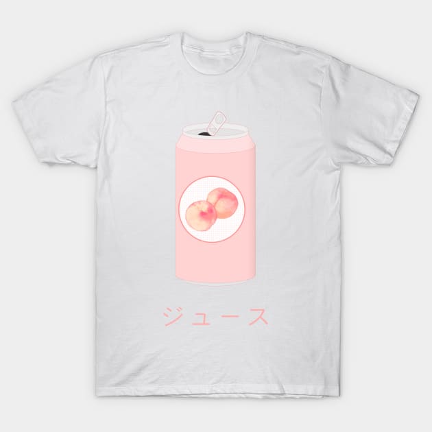 Aesthetic Peach Juice Can T-Shirt by lowercasev